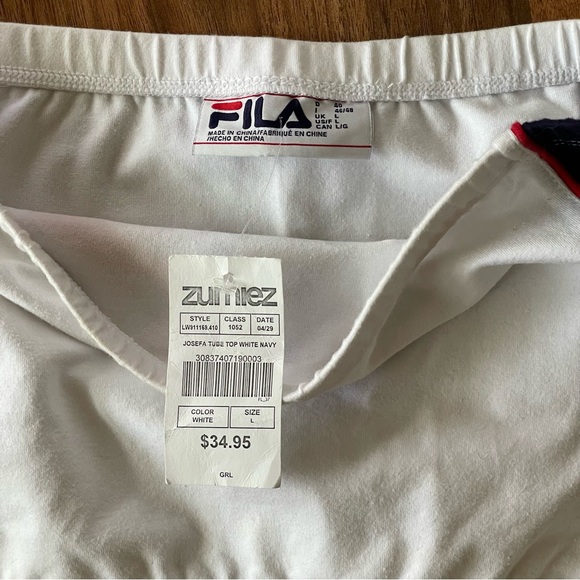 Fila Athletics Crop Bandeau Top NWT - Picture 3 of 3